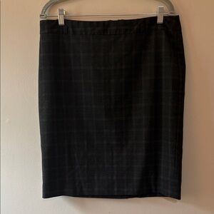 Van Heusen Black Checkered Pencil Skirt Size 12